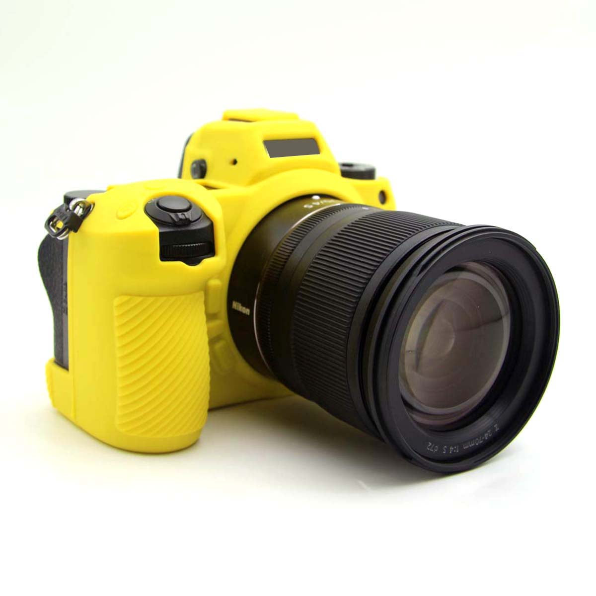 Uniqkart for Nikon Z6II Z7II Z5 SLR Camera Anti-drop Silicone Case Plain Protective Cover - Yellow