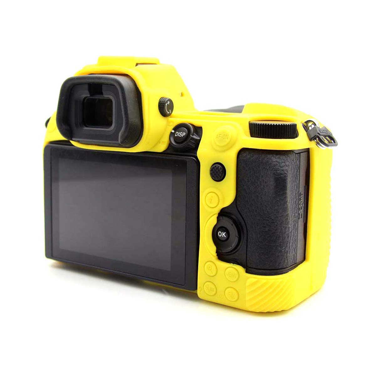 Uniqkart for Nikon Z6II Z7II Z5 SLR Camera Anti-drop Silicone Case Plain Protective Cover - Yellow
