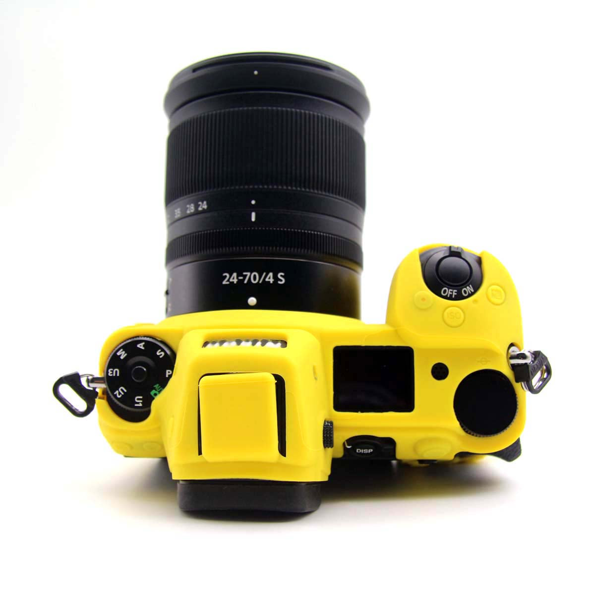 Uniqkart for Nikon Z6II Z7II Z5 SLR Camera Anti-drop Silicone Case Plain Protective Cover - Yellow