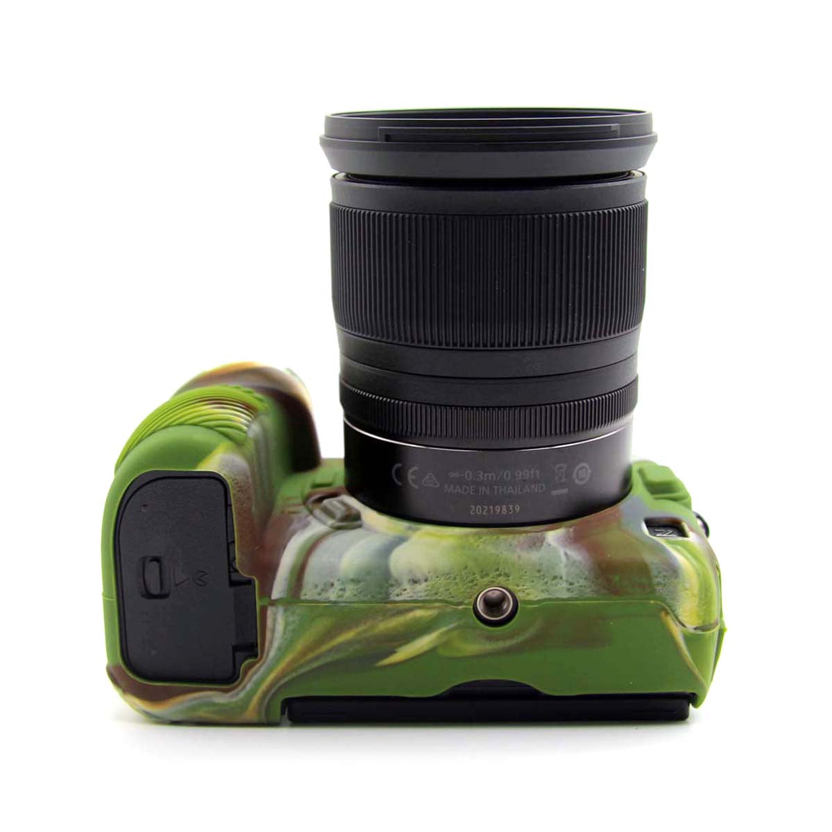 Uniqkart for Nikon Z6II Z7II Z5 SLR Camera Anti-drop Silicone Case Plain Protective Cover - Camouflage Green