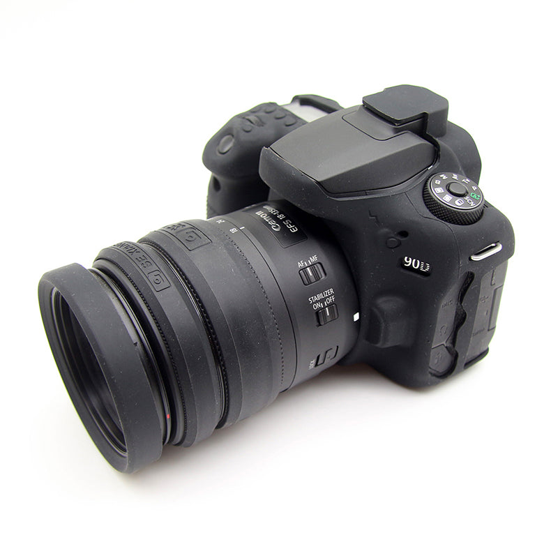 for Nikon/Sony/Fuji/Panasonic SLR Camera Lens Metal Protection Ring 52mm 55mm 58mm 62mm 67mm 72mm 77mm Lens Tube Silicone Protection Ring Kit - Black//for 77mm Lens