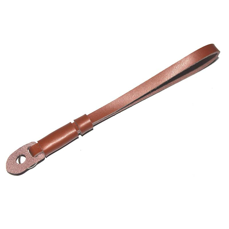 Genuine Lambskin Leather Wrist Strap Hand Grip for Canon Nikon Sony Fujifilm Panasonic Cameras - Brown