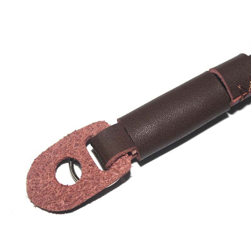 Genuine Lambskin Leather Wrist Strap Hand Grip for Canon Nikon Sony Fujifilm Panasonic Cameras - Coffee