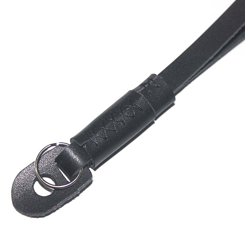 Genuine Lambskin Leather Wrist Strap Hand Grip for Canon Nikon Sony Fujifilm Panasonic Cameras - Black
