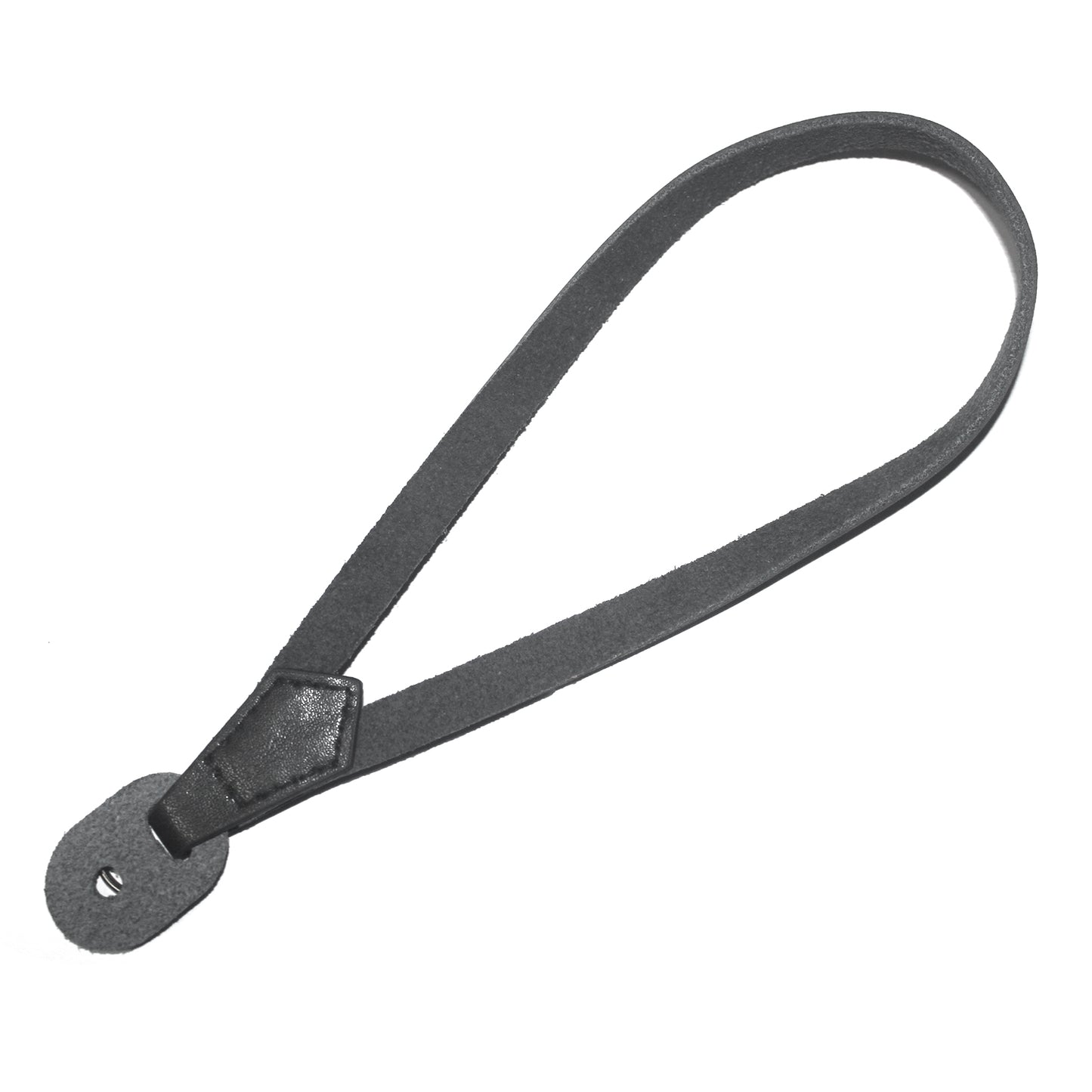 Camera Wrist Strap Grip Genuine Lambskin Leather Hand Strap for Canon Nikon Sony Fujifilm Panasonic Cameras - Black