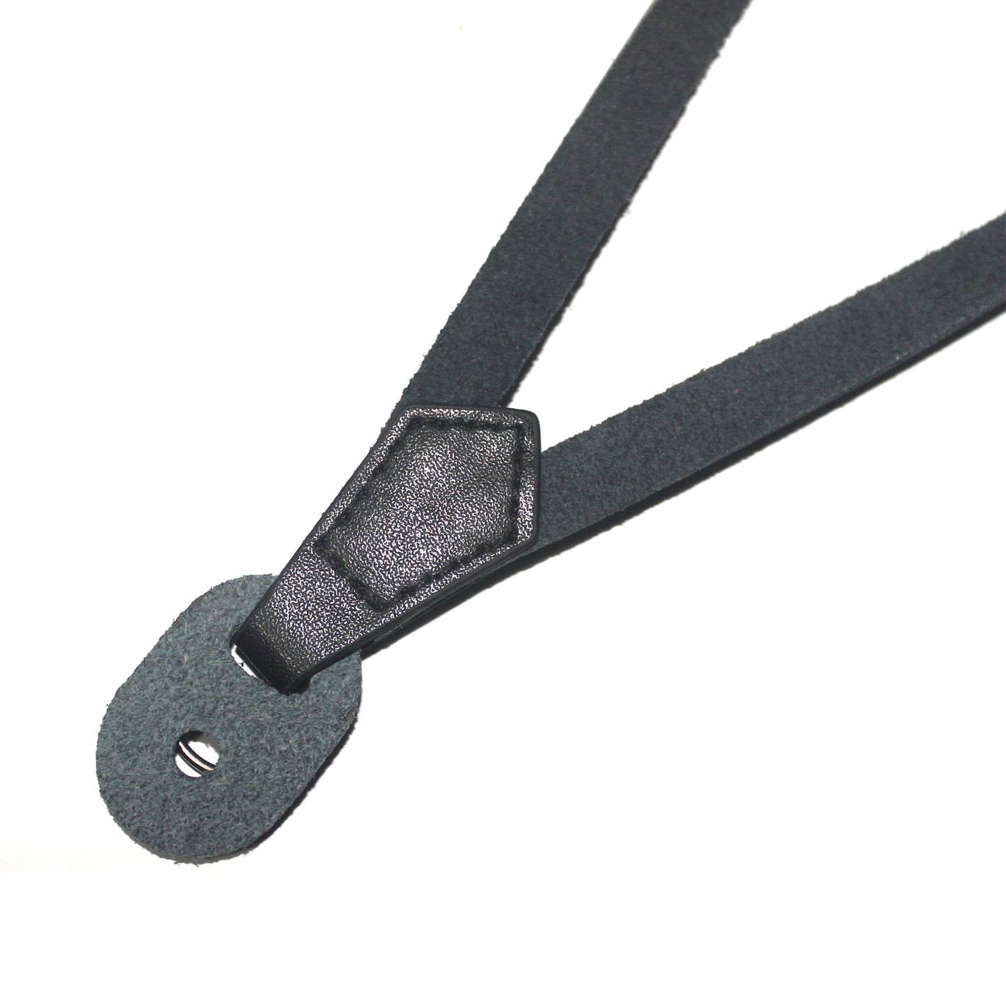 Camera Wrist Strap Grip Genuine Lambskin Leather Hand Strap for Canon Nikon Sony Fujifilm Panasonic Cameras - Black