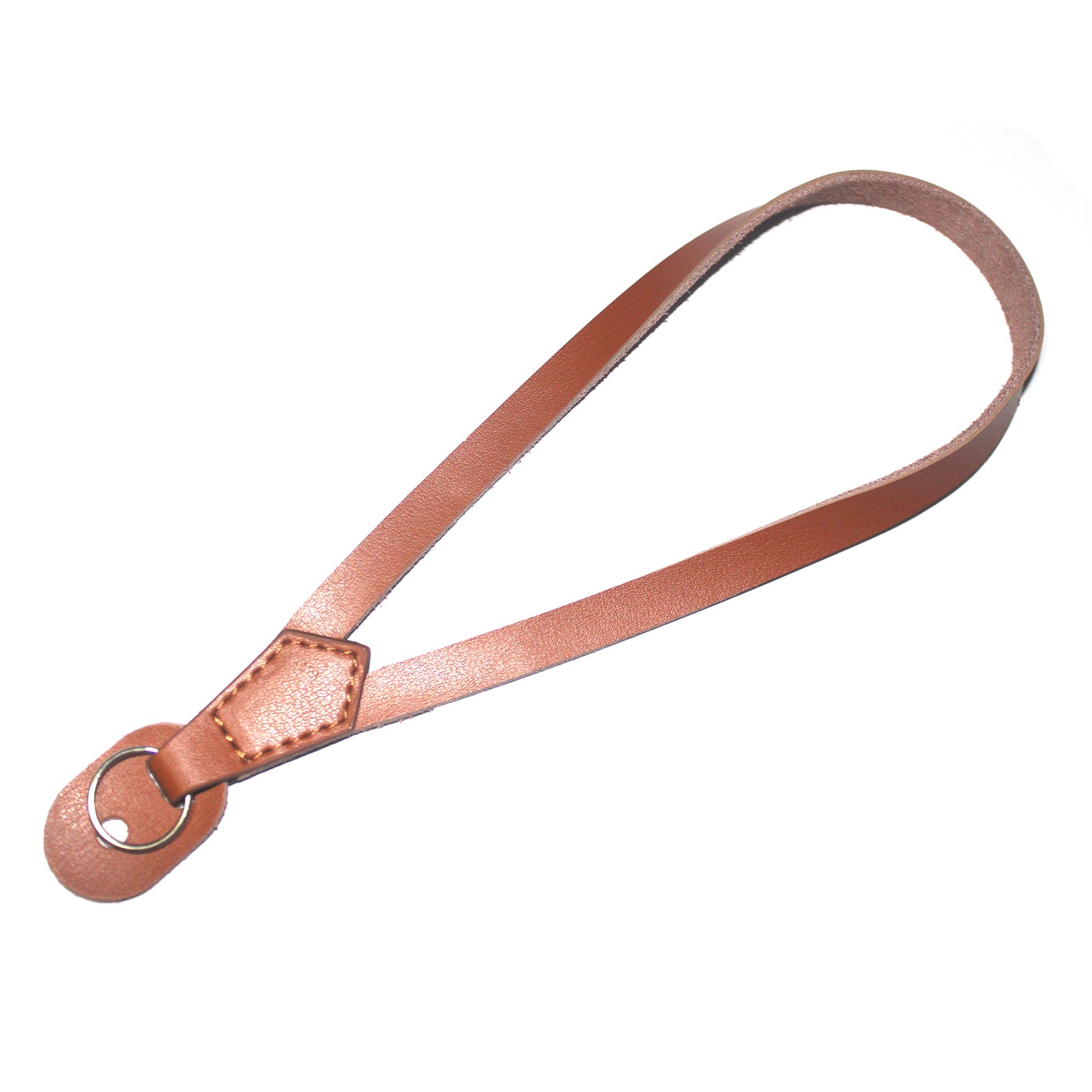 Camera Wrist Strap Grip Genuine Lambskin Leather Hand Strap for Canon Nikon Sony Fujifilm Panasonic Cameras - Brown