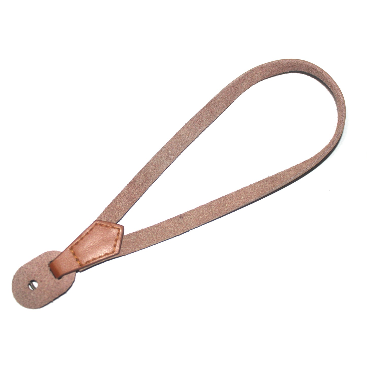 Camera Wrist Strap Grip Genuine Lambskin Leather Hand Strap for Canon Nikon Sony Fujifilm Panasonic Cameras - Brown