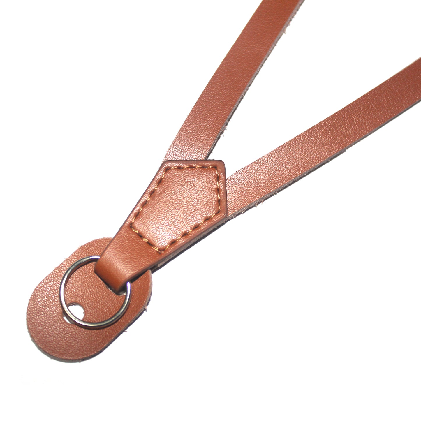 Camera Wrist Strap Grip Genuine Lambskin Leather Hand Strap for Canon Nikon Sony Fujifilm Panasonic Cameras - Brown