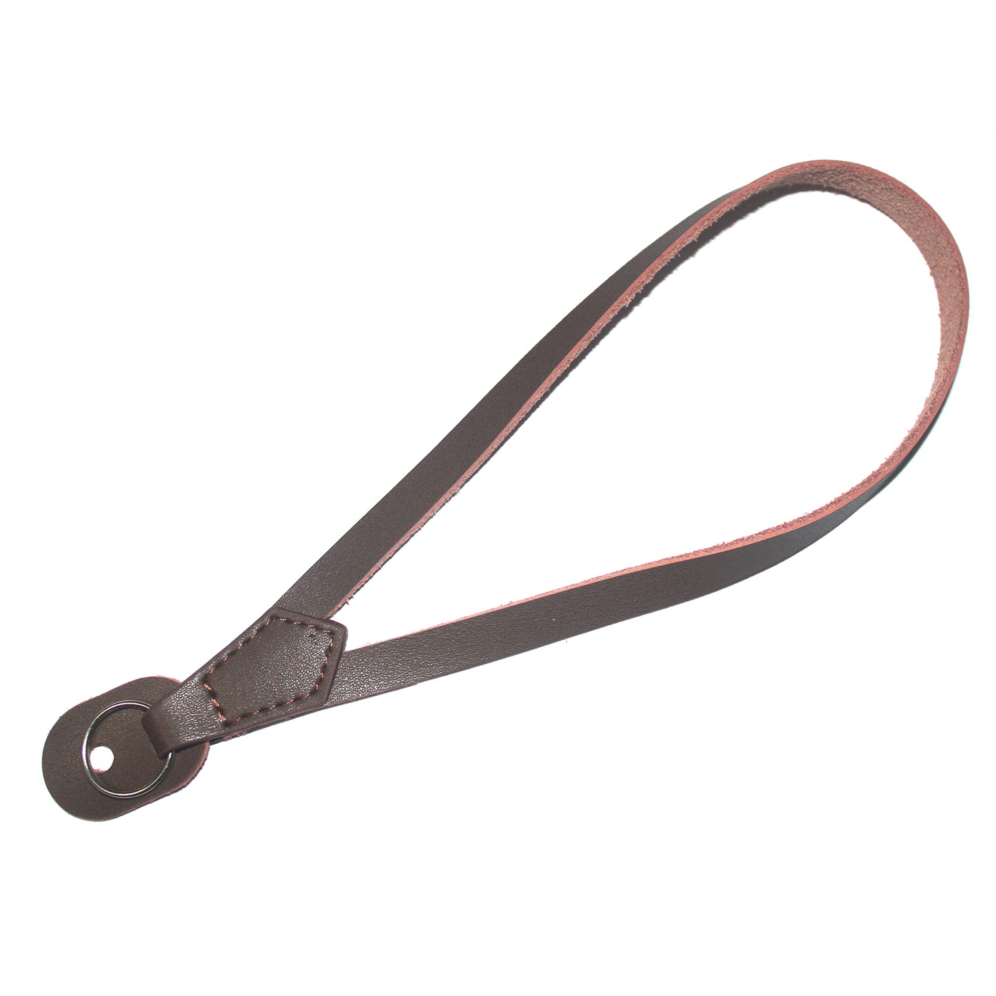 Camera Wrist Strap Grip Genuine Lambskin Leather Hand Strap for Canon Nikon Sony Fujifilm Panasonic Cameras - Coffee