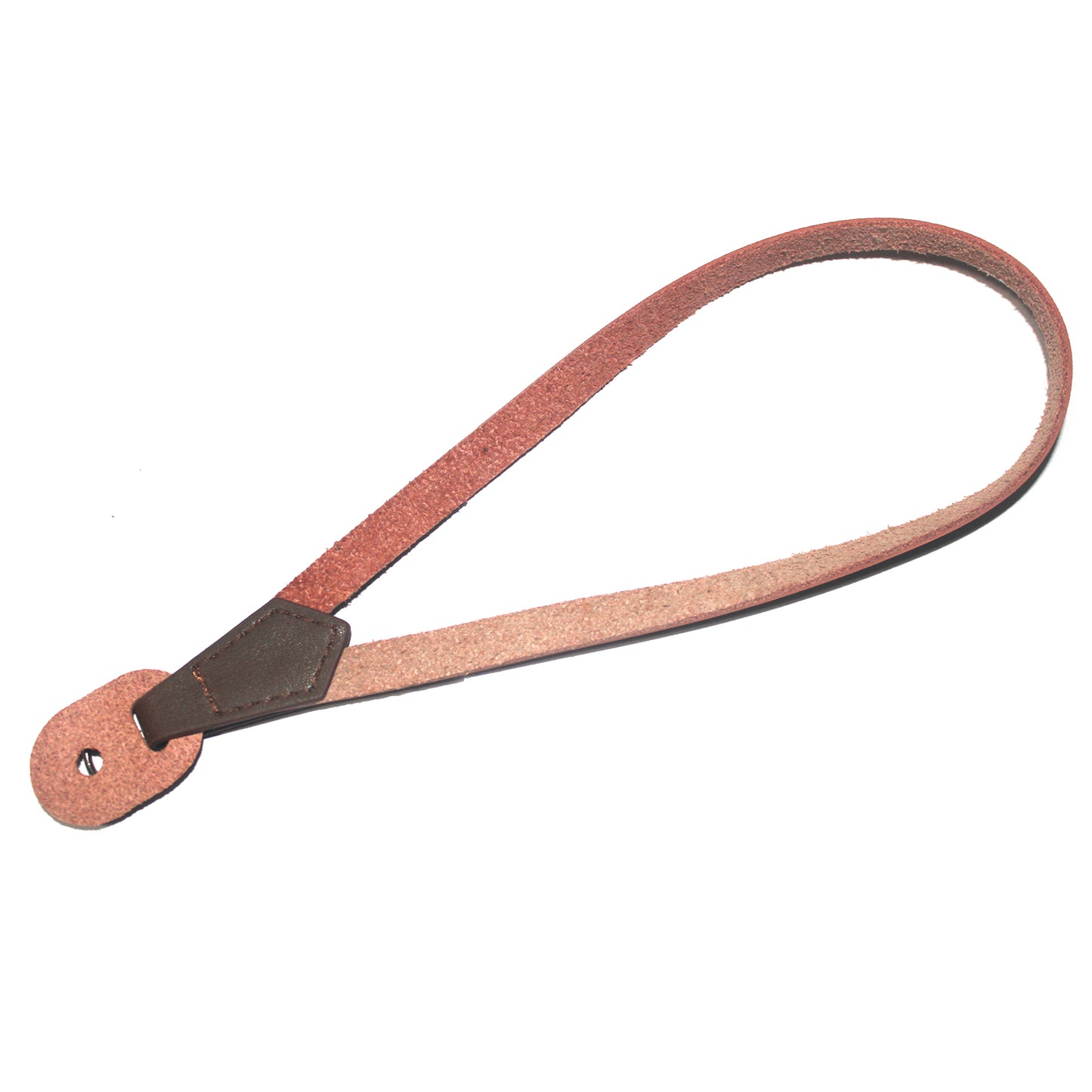 Camera Wrist Strap Grip Genuine Lambskin Leather Hand Strap for Canon Nikon Sony Fujifilm Panasonic Cameras - Coffee