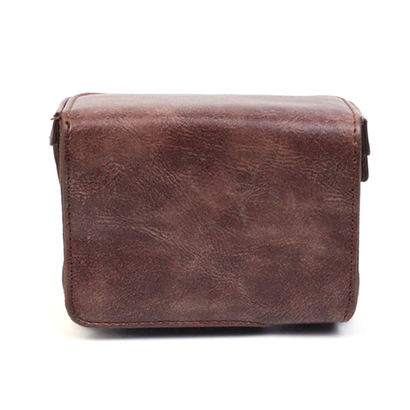 Vintage Protective Case Compatible for Sony ZV-1 Camera Premium PU Leather Bag Cover - Coffee