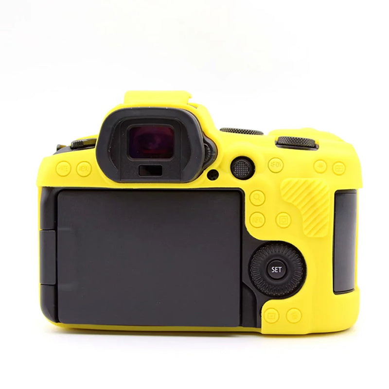 Uniqkart for Canon EOS R6 Anti-scratch Digital Camera Soft Silicone Textured Surface Case Portable Protective Sleeve - Yellow