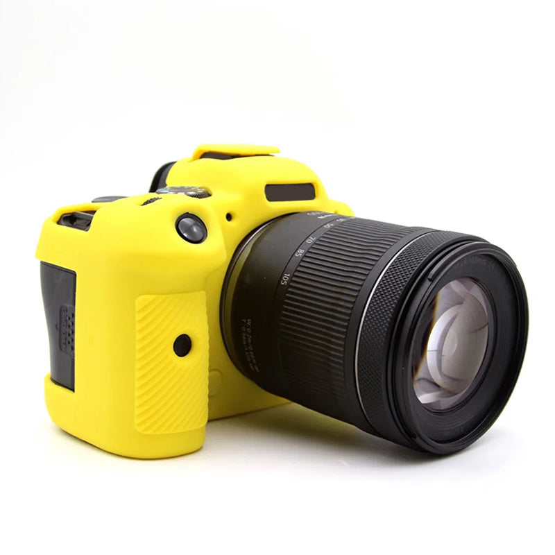 Uniqkart for Canon EOS R6 Anti-scratch Digital Camera Soft Silicone Textured Surface Case Portable Protective Sleeve - Yellow