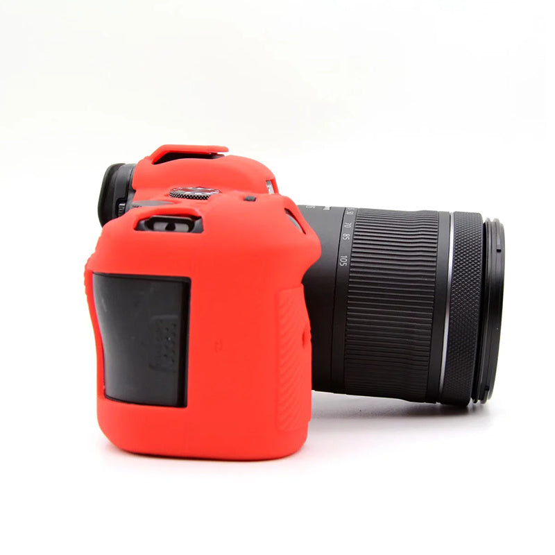 Uniqkart for Canon EOS R6 Anti-scratch Digital Camera Soft Silicone Textured Surface Case Portable Protective Sleeve - Red