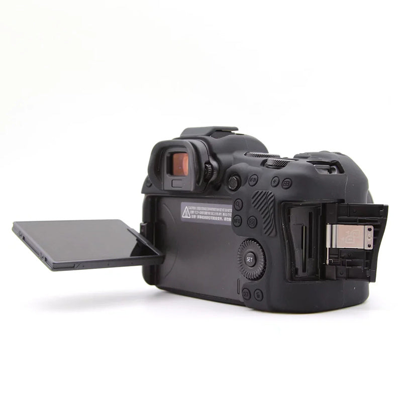 Uniqkart for Canon EOS R6 Anti-scratch Digital Camera Soft Silicone Textured Surface Case Portable Protective Sleeve - Black