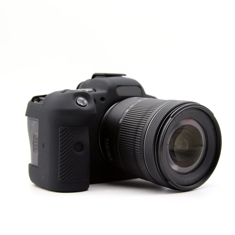 Uniqkart for Canon EOS R6 Anti-scratch Digital Camera Soft Silicone Textured Surface Case Portable Protective Sleeve - Black