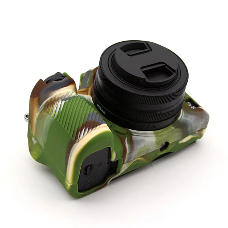 Uniqkart for Nikon Z50 Digital Camera Soft Silicone Case Portable Protective Cover - Camouflage
