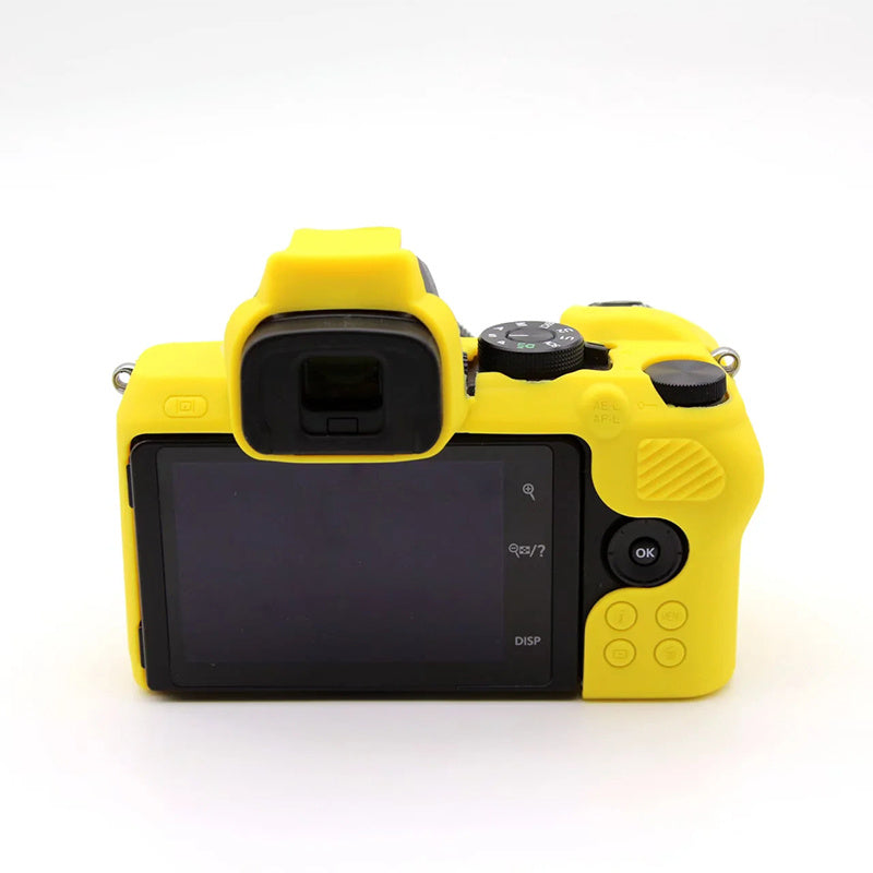 Uniqkart for Nikon Z50 Digital Camera Soft Silicone Case Portable Protective Cover - Yellow