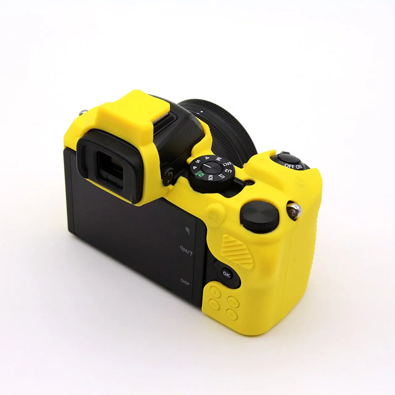 Uniqkart for Nikon Z50 Digital Camera Soft Silicone Case Portable Protective Cover - Yellow