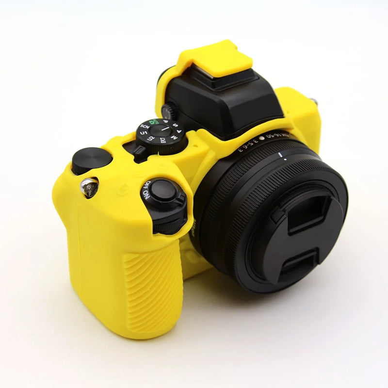 Uniqkart for Nikon Z50 Digital Camera Soft Silicone Case Portable Protective Cover - Yellow