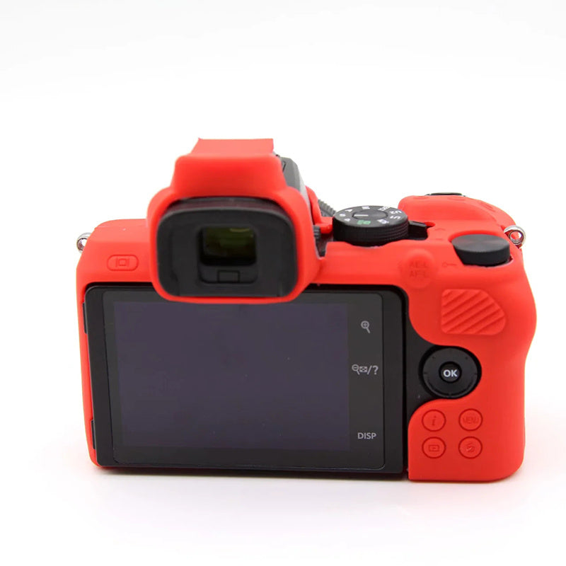 Uniqkart for Nikon Z50 Digital Camera Soft Silicone Case Portable Protective Cover - Red