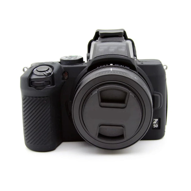 Uniqkart for Nikon Z50 Digital Camera Soft Silicone Case Portable Protective Cover - Black