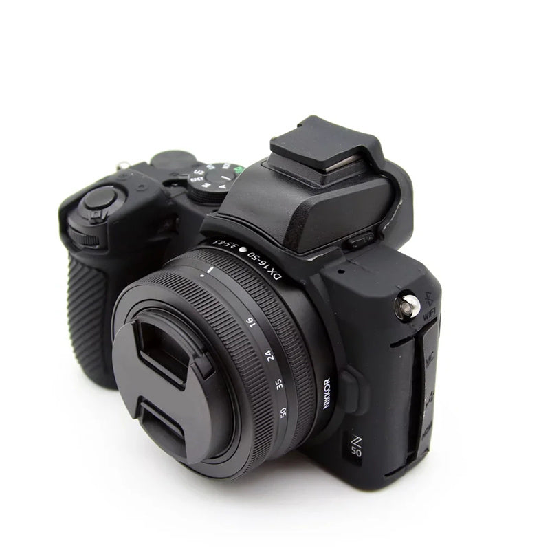 Uniqkart for Nikon Z50 Digital Camera Soft Silicone Case Portable Protective Cover - Black