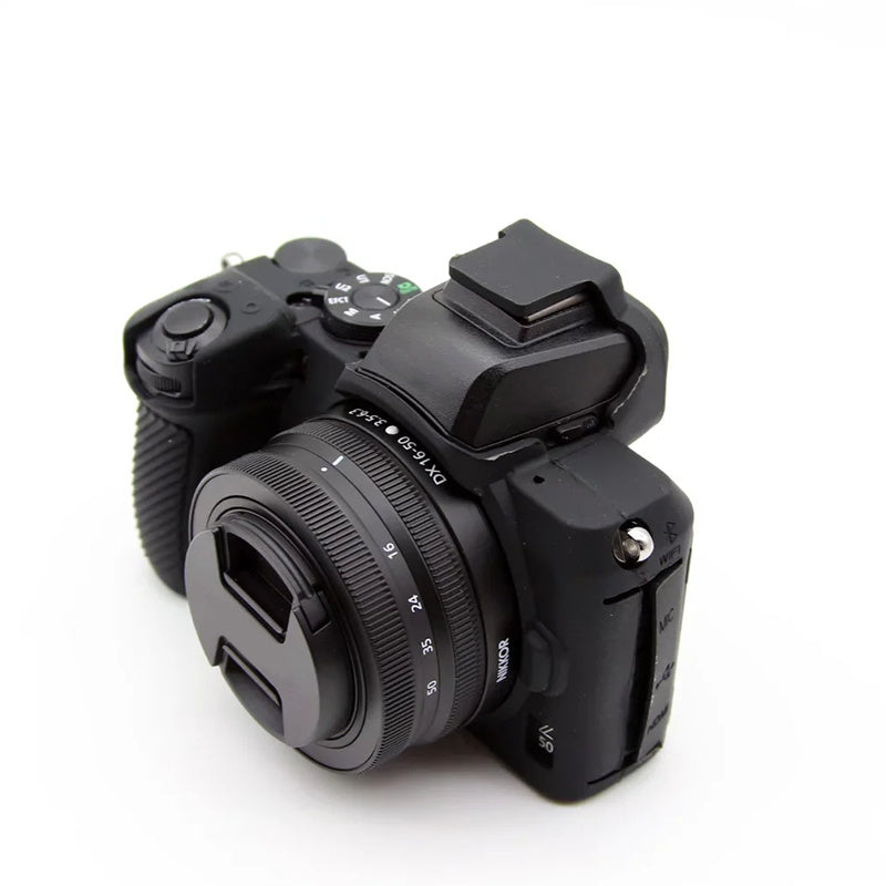 Uniqkart for Nikon Z50 Digital Camera Soft Silicone Case Portable Protective Cover - Black