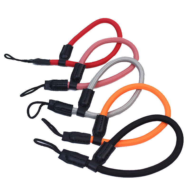 Uniqkart for Sony A7R III/A7M4/Canon EOS R5/R6/200D/850D Nylon DSLR Camera Wrist Strap Hand Grip - Grey