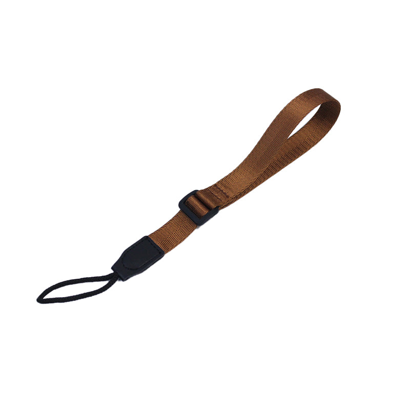 Uniqkart for Sony A7R III/A7M4/Fujifilm X-T30/X-T4/X-S10/X-T200 Non-slip Adjustable DSLR Camera Nylon Wrist Strap Hand Grip - Brown