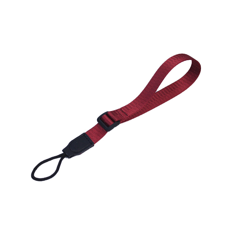 Uniqkart for Sony A7R III/A7M4/Fujifilm X-T30/X-T4/X-S10/X-T200 Non-slip Adjustable DSLR Camera Nylon Wrist Strap Hand Grip - Red