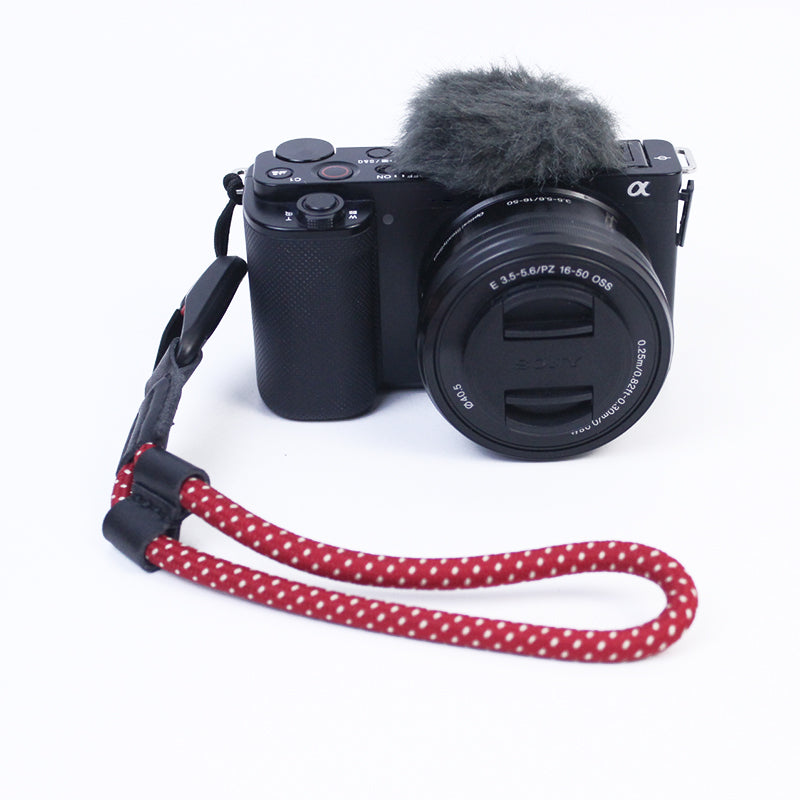 Camera Hanging Strap for Fujifilm XT4 XS10 Sony A7M4 A7C Nylon Quick Release Carrying Rope - Red