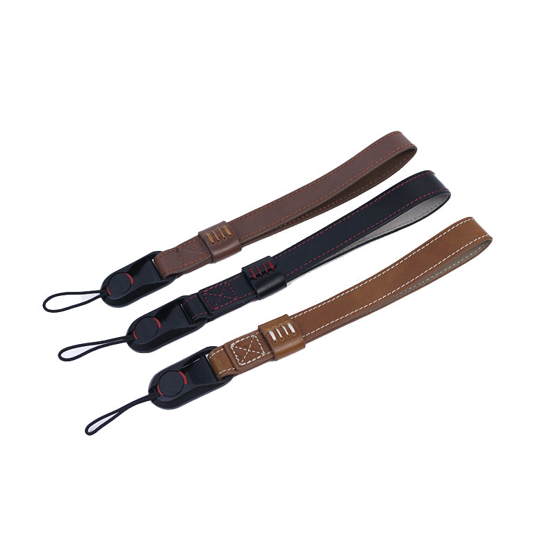 Uniqkart for Fujifilm XT4 XS10 Sony A7M4 A7r3 Quick Release Carrying Rope PU Leather Camera Hanging Strap - Brown