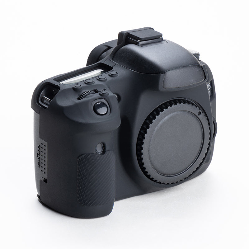 Uniqkart for Canon EOS 7D DSLR Camera Anti-drop Silicone Case Soft Protective Cover - Black