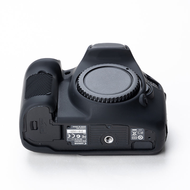 Uniqkart for Canon EOS 7D DSLR Camera Anti-drop Silicone Case Soft Protective Cover - Black