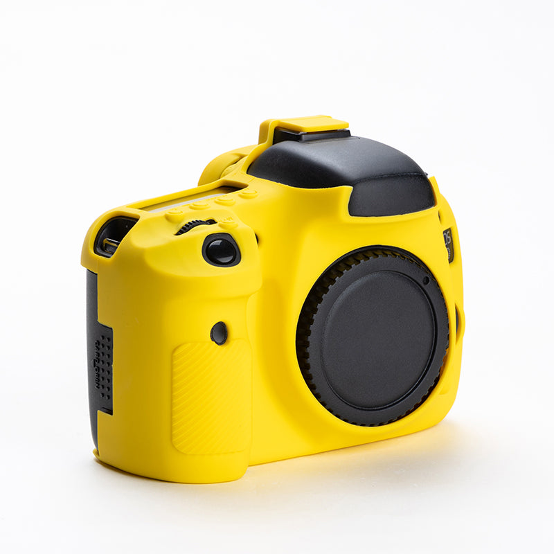 Uniqkart for Canon EOS 7D DSLR Camera Anti-drop Silicone Case Soft Protective Cover - Yellow