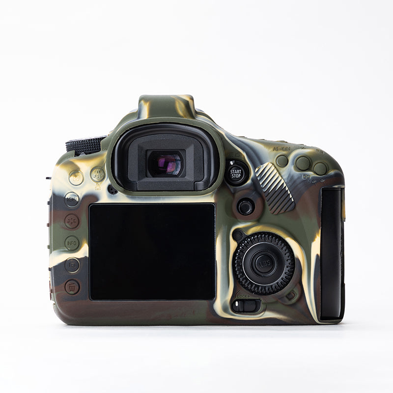 Uniqkart for Canon EOS 7D DSLR Camera Anti-drop Silicone Case Soft Protective Cover - Camouflage