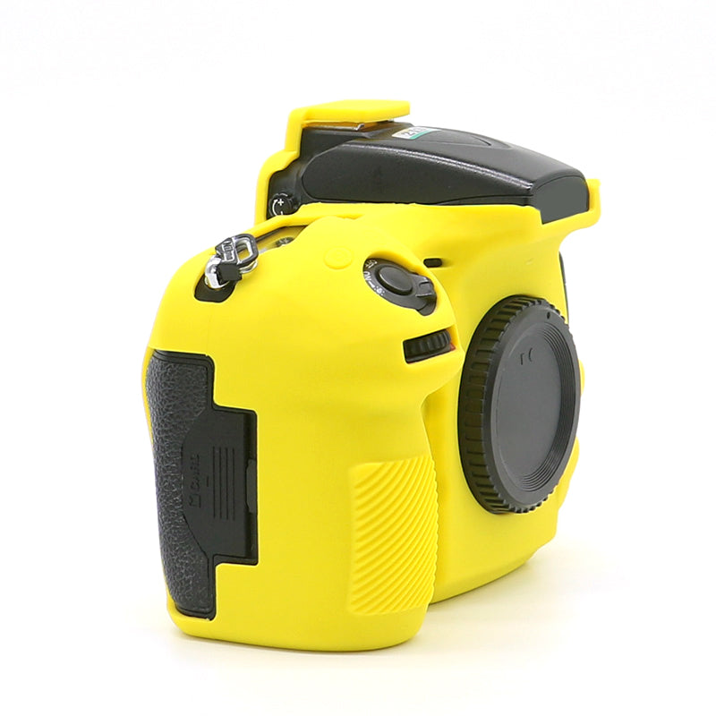 Uniqkart for Nikon D810 DSLR Camera Soft Protective Cover Anti-scratch Shockproof Silicone Case - Yellow