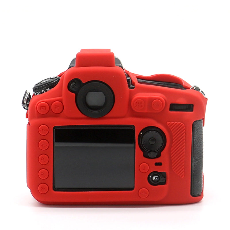 Uniqkart for Nikon D810 DSLR Camera Soft Protective Cover Anti-scratch Shockproof Silicone Case - Red