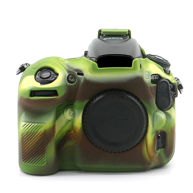 Uniqkart for Nikon D810 DSLR Camera Soft Protective Cover Anti-scratch Shockproof Silicone Case - Camouflage