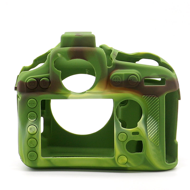 Uniqkart for Nikon D810 DSLR Camera Soft Protective Cover Anti-scratch Shockproof Silicone Case - Camouflage