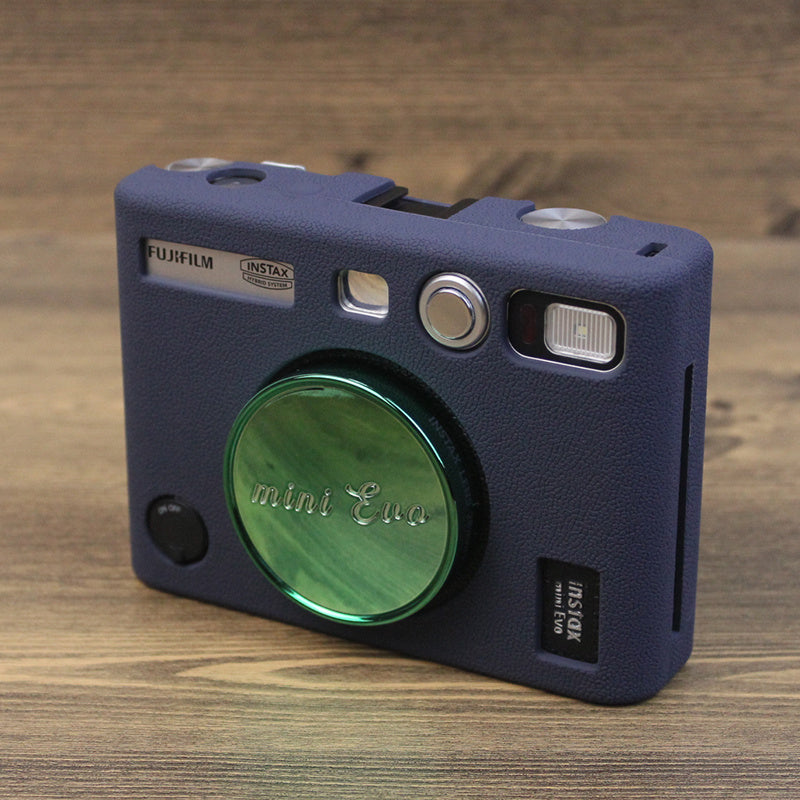 Uniqkart for Fujifilm Instax Mini Evo Camera Soft Protective Cover Anti-scratch Shockproof Silicone Case - Blue