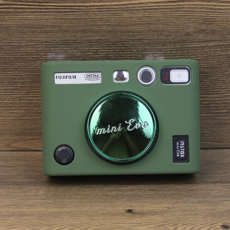 Uniqkart for Fujifilm Instax Mini Evo Camera Soft Protective Cover Anti-scratch Shockproof Silicone Case - Green