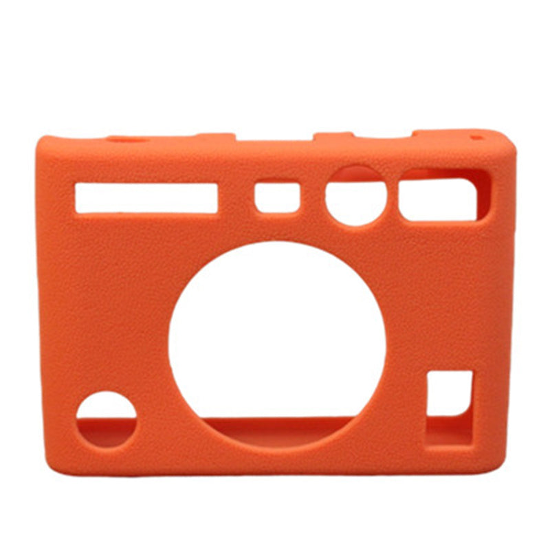 Uniqkart for Fujifilm Instax Mini Evo Camera Soft Protective Cover Anti-scratch Shockproof Silicone Case - Orange
