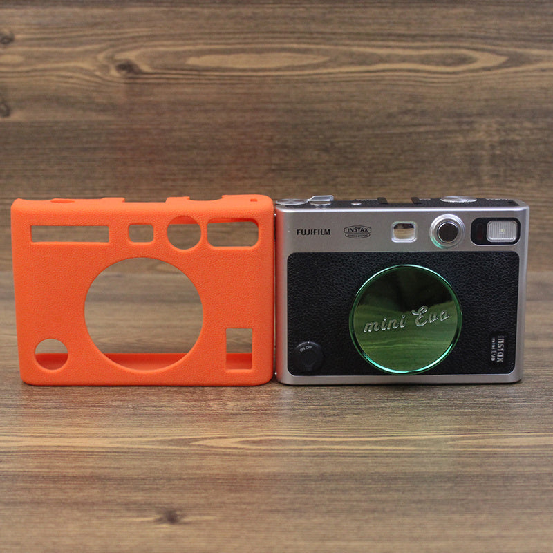 Uniqkart for Fujifilm Instax Mini Evo Camera Soft Protective Cover Anti-scratch Shockproof Silicone Case - Orange