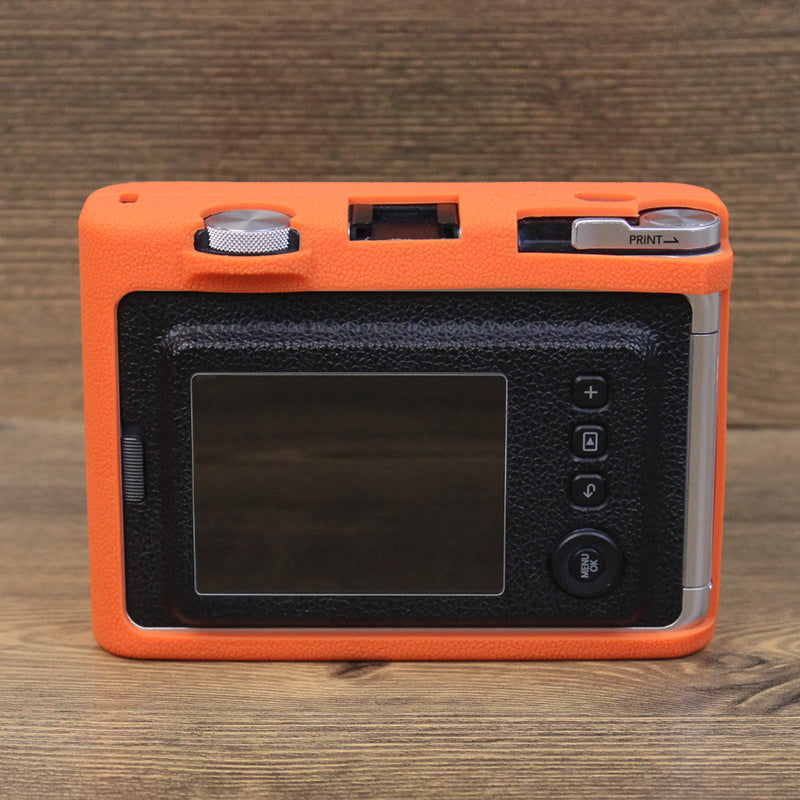 Uniqkart for Fujifilm Instax Mini Evo Camera Soft Protective Cover Anti-scratch Shockproof Silicone Case - Orange