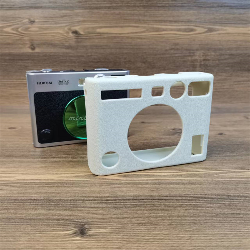 Uniqkart for Fujifilm Instax Mini Evo Camera Soft Protective Cover Anti-scratch Shockproof Silicone Case - Beige