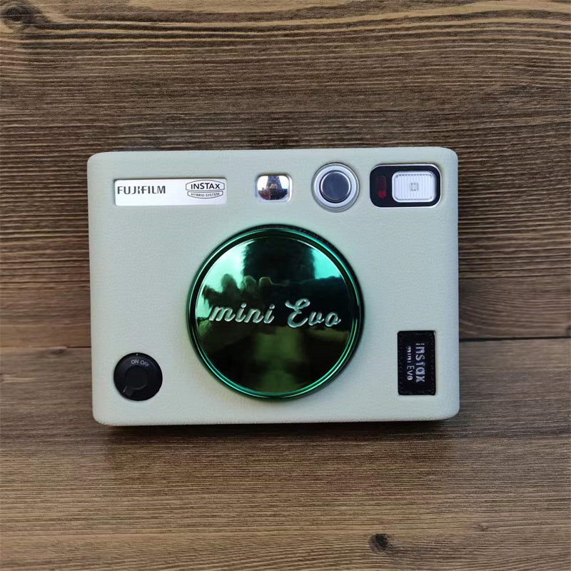 Uniqkart for Fujifilm Instax Mini Evo Camera Soft Protective Cover Anti-scratch Shockproof Silicone Case - Beige