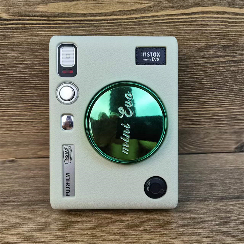 Uniqkart for Fujifilm Instax Mini Evo Camera Soft Protective Cover Anti-scratch Shockproof Silicone Case - Beige